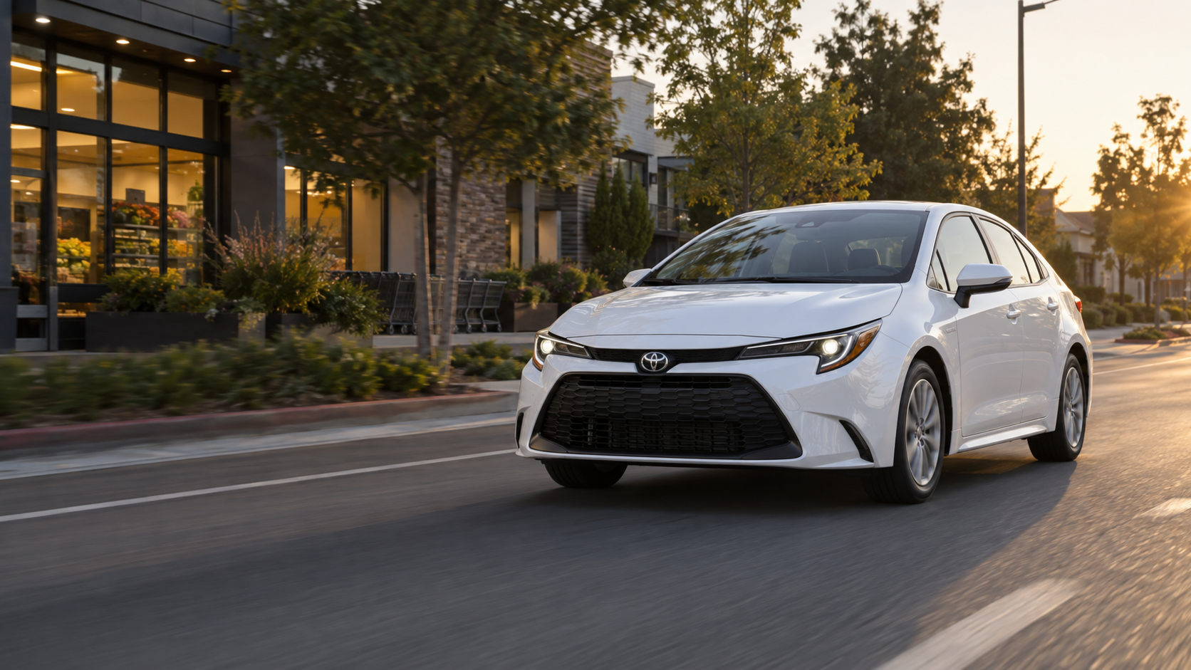 Recreación editorial de un sedán Toyota Corolla; imagen ilustrativa sin relación con una campaña concreta